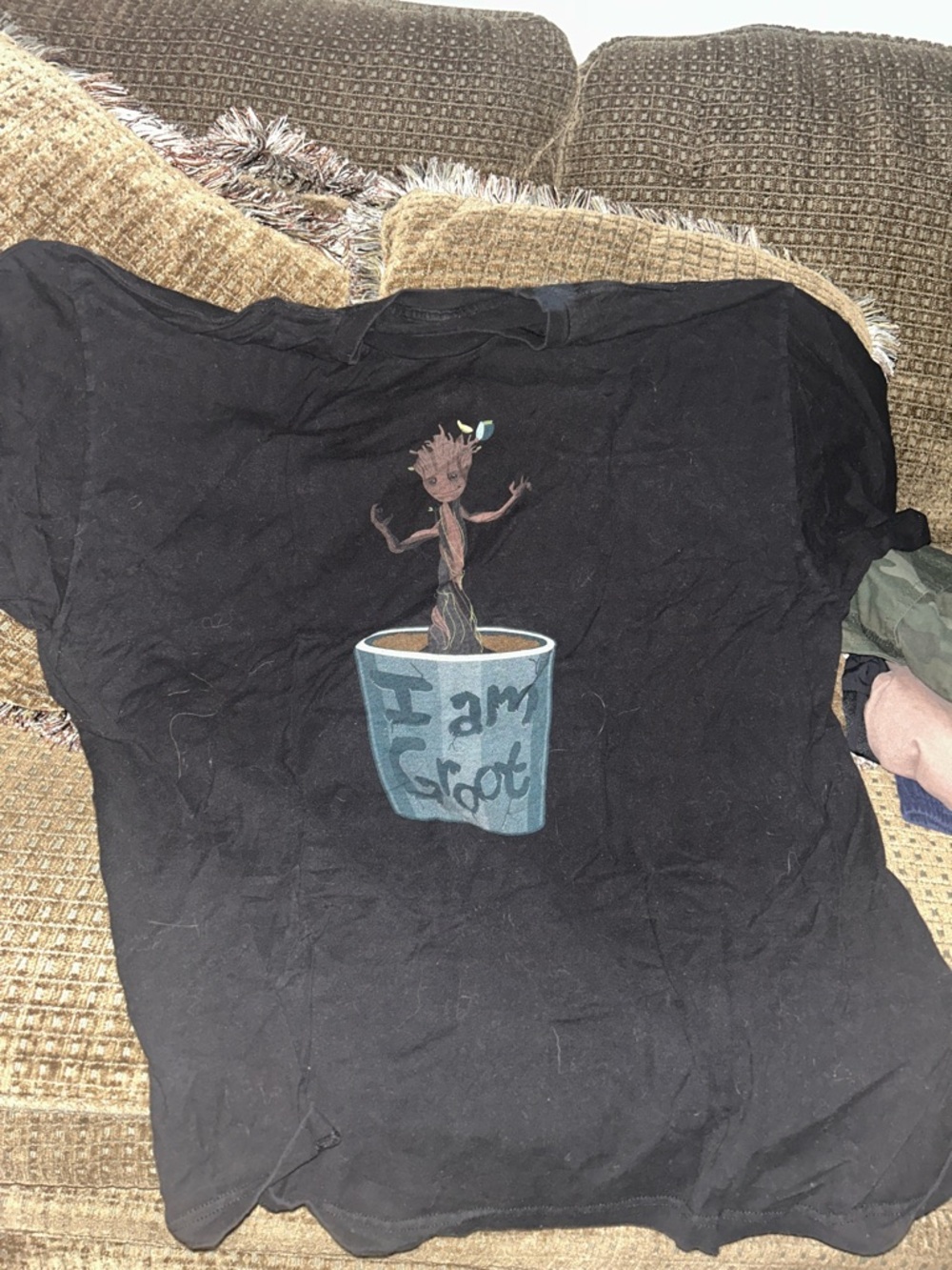 Baby Groot Graphic Tee - Black